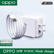 OPPO Original Fast Charger Android Phone 30W VOOC Chargers Type C USB Date Cables Charger Fast Adaptor USB Charger for Vivo Oppo Samsung Realme Redmi Huawei Xiaomi infinix Fast Charger COD