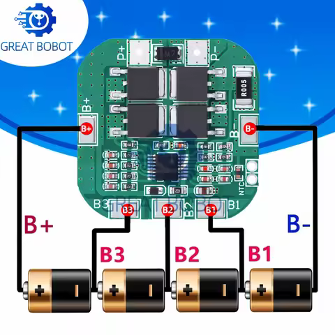 BS 4S 14.8V / 16.8V 20A peak li-ion BMS PCM battery protection board bms pcm for lithium LicoO2 Limn