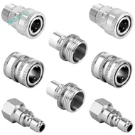 Pressure Washer Quick Connect Kit,Swivel M22 14mm to 3/8in Quick Connect,3/4in to Quick Release,for 