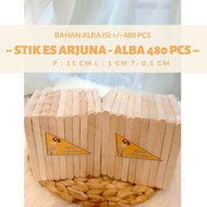 Wooden Ice Cream Sticks, 500 pcs Ice Cream Sticks Arjuna Sticks, Ice Cream Sticks