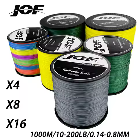 1000M 4/8/16 Strands Braided Outdoor Fishing Line 10-200LB Super Strong X4/X8/X16 Multifilament Japa