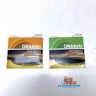 D'Addario Acoustic Guitar Strings size 009 010 EZ900 EZ890