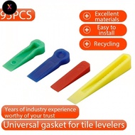 FS 95PCs Tile Adjustment Flat Washer, 5mm/6mm/10mm Plastic Wedge for Professional and DIY Tile and S