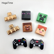 8pcs Mycraft Game Tetris Plastic Charms Decoration Suitable For Crocs Clogs Shoes EVA Bag