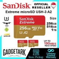 [SG] SanDisk Extreme 1TB | 512GB | 256GB | 128GB | 64GB | 32GB micro SD XC USH-3 A2 R190mb/s W60mb/s