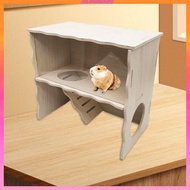 [Kloware2] Wooden Guinea Pig House, Pet Animal Hide Hideout, Gerbils Chamber Hut, Hamster Hideout Cage for Mice, Hamster, Gerbils