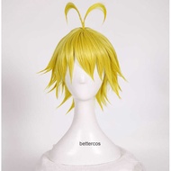 Seven Original Sins Seven Deadly Sins Sins Sins Sins Meliodas cos Wig Golden Short Hair cosplay Fake