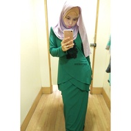 Baju kurung Rozita Che Wan Baju Raya Perempuan Exclusive RTW Emerald Green