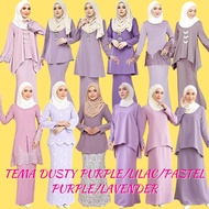 Baju KURUNG MODERN DUSTY PURPLE LILAC Theme BRIDESMAID TUNANG Marriage BAJU RAYA