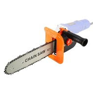 12inch Electric Chainsaw Bracket Adjustable Universal M10/M14/M16 Chain Saw Part Angle Grinder Into Chain-Saw Straight Handle