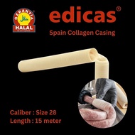 [HALAL] 1 CADDY Spain Edible Sausage Collagen Casing Size 28 x 15m x 24 pcs - EDICAS