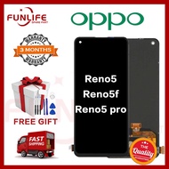(FREE TOOL SET)Oppo Reno4pro/ Reno5/Reno5pro/Reno5f/Reno4/A93  Lcd Touch Screen Digitizer Replacem