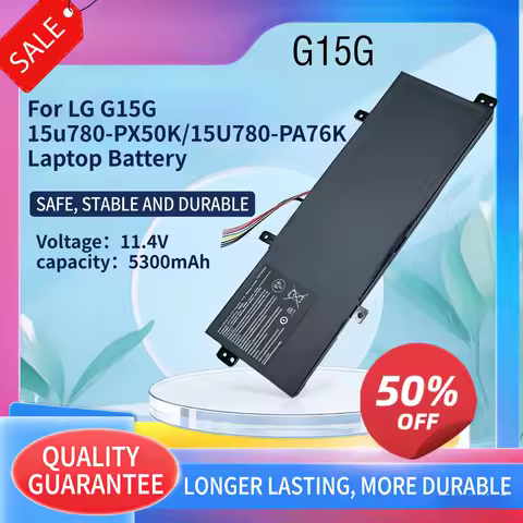 5300mAh 11.4V Compatible with LG G15G 15u780-PX50K/15U780-PA76K Laptop Battery
