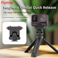 Flymile For INSTA360 X5/ ACE/ ACE PRO/ACE PRO2 Camera Magnetic Quick Release Base Magnetic Mount Ada