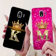 5.5'' For Samsung J4 2018 Case J400F J400G Clear Aesthetic A-Z Letter Soft TPU Back Cover For Samsun