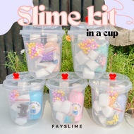 Slime kit cup glass | Slime kit | Slime making package | Birthday souvenirs
