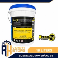 18 LITERS LUBRIGOLD HYDRAULIC OIL 68/ AW 68