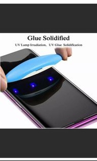 Galaxy Note 20 UV 3D 鋼化膜玻璃保護貼 全屏全覆蓋全貼身 指紋解鎖通用 (送鏡頭貼）Compatible with in-Display Fingerprint Sensor, 3D Full Adhesive UV Glue Curved Edge to Edge Saver Case Friendly Tempered Glass Screen Protector for Samsung Note 20 (Free Lens Screen Protector）