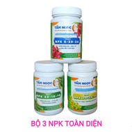 Bộ 3 lọ NPK dùng 3 giai đoạn phát triển chính Lan của thầy Tám Ngọc ( NPK 30-10-10 NPK 20-20-20 NPK