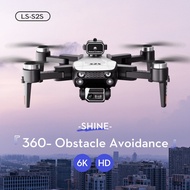 LS-S2S Foldable Drone 6K Dual Camera, 360° Obstacle Avoidance, 25 Min Flight, Brushless Motor