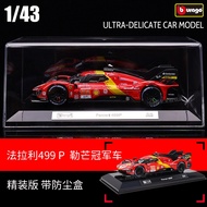 Ferrari 499p LeMan 24 Hours Rally Alloy Car Model Trendy Play Car Model Alloy Model-- * &