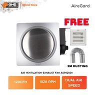 AireGard AS9020 D1 / AS9020D1 Air Ventilation Exhaust Fan Silent Series (ROUND) (SILVER) 110CFM 4 - 