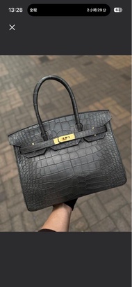 Hermes Birkin 30 Crocodile 黑金鱷魚 驚艷 超搶手