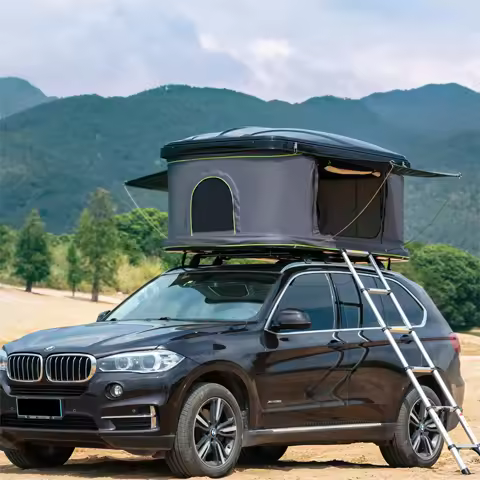Roof Top Tent with Awning - Camper Trailer Aluminium Clamshell Box