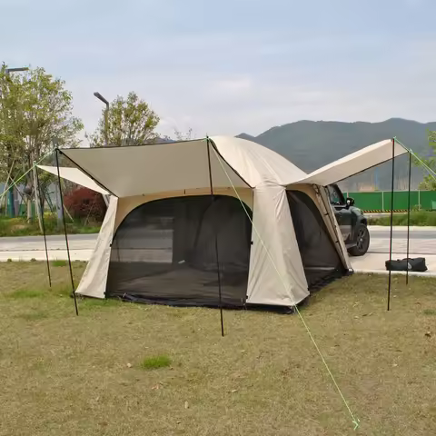 Tiple Layers SUV Tent,Car Tent - Tailgate Tent SUV Tents for Camping,4 Person Sleeping Tent, Car Ten
