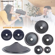 TRENDING21018Y 1Pcs Speaker Woofer Paper Cone, Rubber Surround Black Voice Coil Repair Kit, 3/4/5/6.