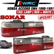 Sonar Honda Accord SM4 1990 - 1991 Tail Lamp ( Red + White )