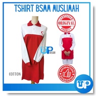 Baju Tshirt BSMM / PBSM Muslimah Berkolar Cotton Uniform Sekolah Agama TM-PB | Uniform Pelangi