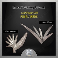 Metal Welding Flower / Pagar Besi / Leaf Pagar Grill / Alloy Steel Welding Part / Bunga Pagar / 黄莉花 100mmx150mm
