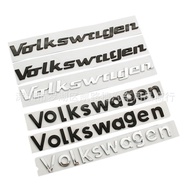 3D ABS VOLKSWAGEN Letter Logo Car Emblem Decals Stickers For Volkswagen Jetta Passat Polo CC Touareg Bora MK2 MK3 MK4 MK5 MK6 MK8 Auto Rear Back Trunk Decoration Accessories