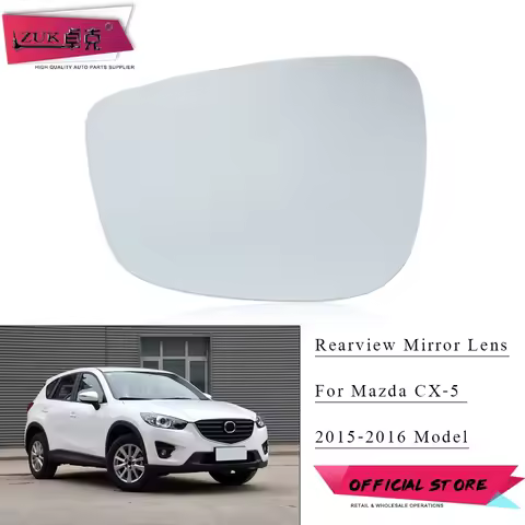 ZUK With Heated Car Rearview Side Mirror Glasses Lens For Mazda CX5 CX-5 KE 2015 2016 CX3 CX-3 2015-