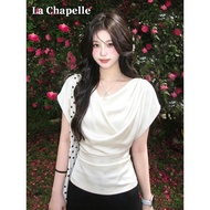 Lasher Bell French White Slimmer Look Korean Style Top