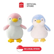 MINISO Classic Penguin Plush Toy (27cm Blue/Grey/Pink)