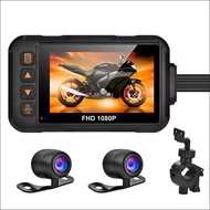 1080P Waterproof Motorcycle Camera DVR Motorcycle Dashcam 2 Inch Front & Rear Camera Video Recorder 