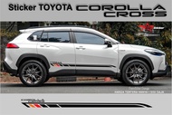 Sticker toyota corolla cross 2023 aksesoris toyota corolla cross