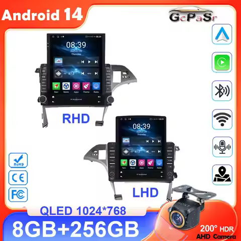 Car For Toyota Prius 3 XW30 2009 - 2015 RHD Android Auto Radio Stereo Head Unit Multimedia Player Na