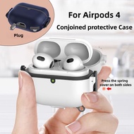 Earphone Case For AirPods 4 Case Shockproof Protective Cover Case With Hook For AirPods 4