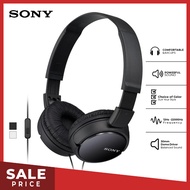 Earphone Sony MDR-ZX110AP Headset Mass Model Overbands With Microphone - Black SONY Headphone Original Sony Oficial Store headset gaming headset bluetooth gaming hedset gaming meeting