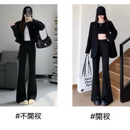 Until 4XL/Tall People Must Accept This Super Long Legs Micro Flared High Waist Suit Pants 3973 9167 