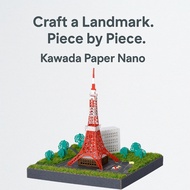 Kawada Paper Nano 360 Tokyo Tower – Mini Paper Craft Kit, Age 12+, 7cm Model