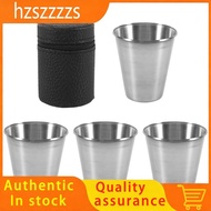 【hzszzzzs】Stainless Steel Shot Cups, Set of 4 Cups, Metal Shot Glasses, Stackable, Hip Flask Small w