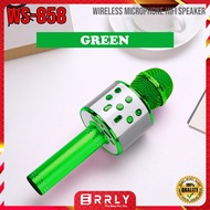 Mic Bluetooth Karaoke WS 858 ERRLY Smule Wireless Karaoke Portable MICROPHONE Karaoke WS-858 High Qu
