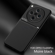 For Oppo Find X8 Pro X8 X8Pro X 8 OppoFindX8 5G 2024 Soft TPU Leather Fashion Minimalist Texture Sol