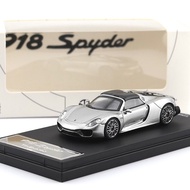 (NOT SEALED) TIME MICRO 1/64 PORSCHE 918 SPYDER LIQUID SILVER
