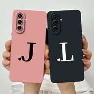 For Samsung Galaxy A37 A57 5G Cute Initial Letters Soft Silicone TPU Case SamsungA37 A 57 5G Shockpr