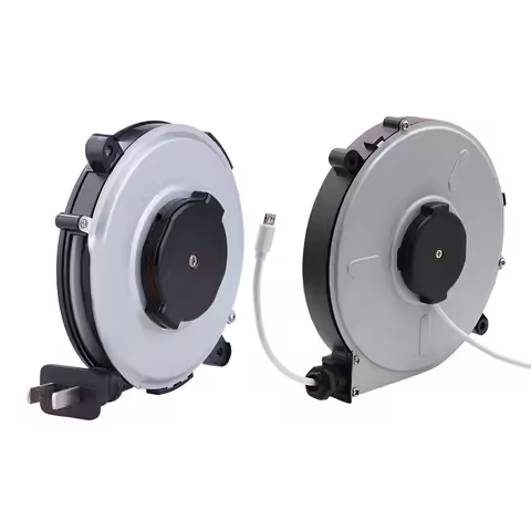 Automatic Retractable Power Reel Cable 2 Core 0.75 Square 1.8m Extension Retractable Cord Reel Power